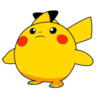 🍔 Pikachu Pokemon pokemon, pikachu, cartoon, anime, yellow whatsapp sticker