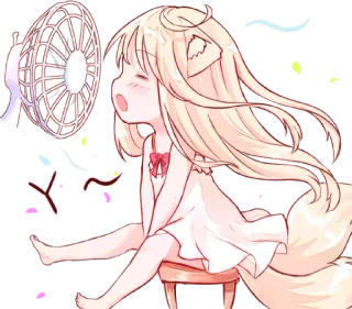 ❄️ Anime, Kawaii, Fan, Süß, Charakter, Mädchen, Chibi telegram sticker