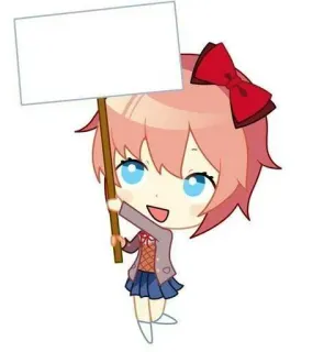 ☺️ Sayori Doki Doki Literature Club telegram sticker