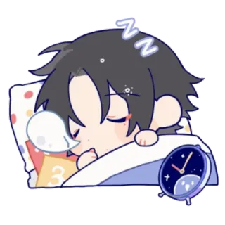 😴 tidur, sedang tidur, lelah, kartun, anime telegram sticker