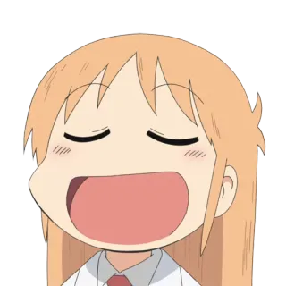 😋 Nanao Shinonome Nichijou Anime, Manga, Comedia, Escuela, Nichijou, Lindo, Divertido whatsapp sticker