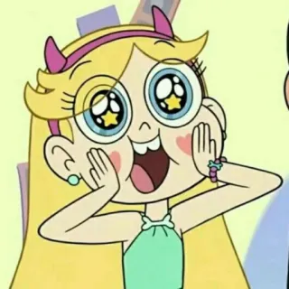 💫 Star Butterfly Star vs. the Forces of Evil dibujo animado, emocionado, estrella, mariposa, animación whatsapp sticker