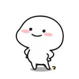 🙂 personaggio, carino, kawaii, adesivo telegram sticker