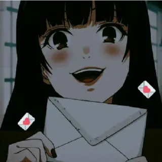 😁 Anime, Gadis, Surat cinta, Lucu, Amplop, Kawaii telegram sticker