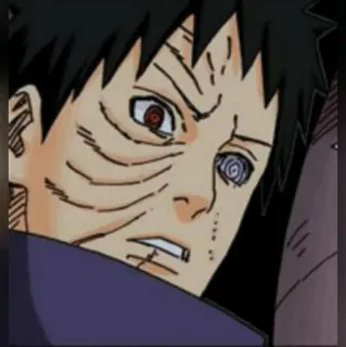 ⚫️ Obito Uchiha Naruto Anime, Manga, Uchiha, Sharingan, Rinnegan telegram sticker