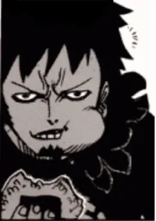 🍙 Trafalgar Law One Piece anime, manga, one piece, trafalgar law, character, eating, funny telegram sticker