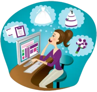 👗 mariage, organisation, mariée, gâteau, robe, faire-part, bouquet telegram sticker