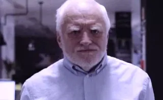 ☹️ Hide the Pain Harold meme, hide the pain harold, internet meme, stock photo telegram sticker