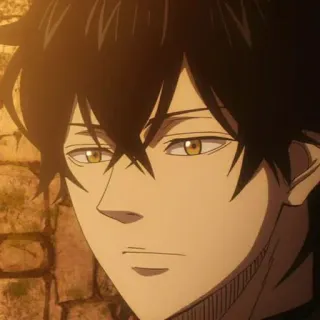 💛 Yuno Black Clover Anime, Mangá, Magia, Mágico, Shonen telegram sticker