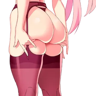👩‍💻 Anime, Trasero, Sexy, Dibujos animados, Mujer telegram sticker