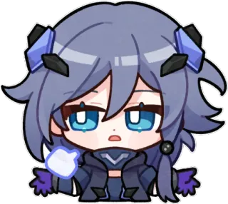 🤷‍♀ anime, chibi, cute, character, sticker telegram sticker