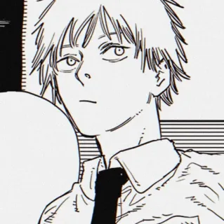 🐚 Denji Chainsaw Man anime, manga, chainsaw man, denji, character, portrait telegram sticker