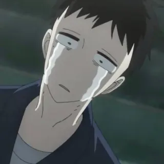 😭 Anime, weinen, traurig, verärgert, Manga, männlich telegram sticker