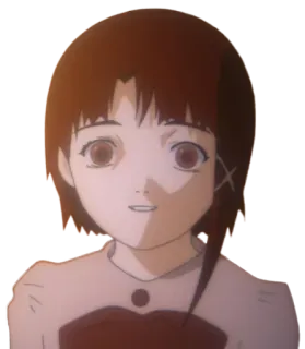 😁 Iwakura Lain Serial Experiments Lain Anime, Lain, Serial Experiments Lain, Cyberpunk, Ragazza telegram sticker