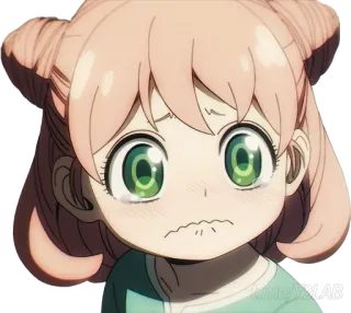 😭 Anya Forger Spy × Family Anya, Spy Family, Anime, mignon, enfant, dessin animé, Forger telegram sticker