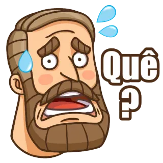 😱 Quê ? Frage, Ausdruck, Überraschung, Verwirrung telegram sticker
