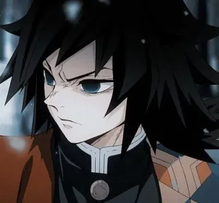 🌊 Giyu Tomioka Demon Slayer Аниме, Манга, Клинок, рассекающий демонов, Гию Томиока, Персонаж, Водяной столп telegram sticker