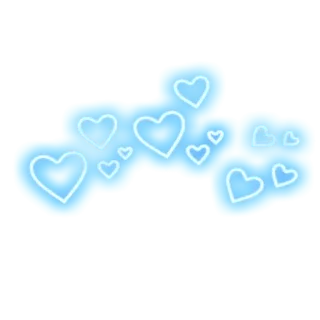 💙 Herzen, Liebe, Hellblau, Romantisch, Kawaii whatsapp sticker