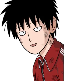😐 Mob One-Punch Man Аниме, Персонаж, Манга, Сёнен, Боец, Моб whatsapp sticker