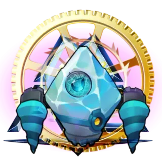 ⚙ robot, technologie, futuriste, machine, engrenage, diamant, cercle, abstrait telegram sticker