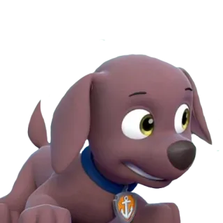 😀 Zuma Paw Patrol kartun, anjing, hewan, anak anjing, animasi, karakter, Paw Patrol, Zuma telegram sticker