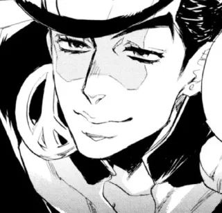 😏 男, 帽子, 白黒, スケッチ, ドローイング, ポートレート, 顔 telegram sticker