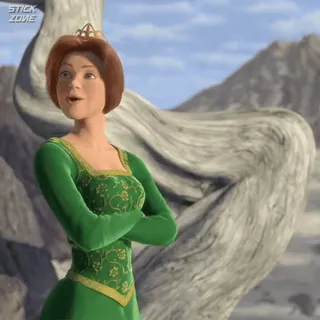 🫑 Princess Fiona Shrek princesse, fiona, dessin animé, dreamworks, film telegram sticker