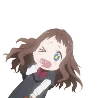 ✨ anime, cute, girl, kawaii, chibi whatsapp sticker