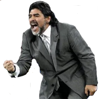 😤 Diego Maradona football, football, sport, entraîneur, argentine whatsapp sticker
