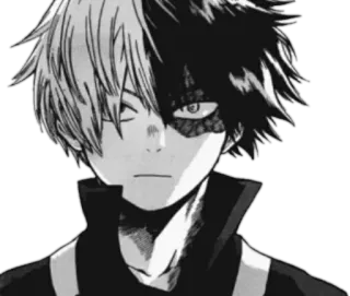 😶 Shoto Todoroki My Hero Academia Shoto Todoroki, My Hero Academia, Anime, Manga, Pahlawan, Quirk, Api, Es whatsapp sticker