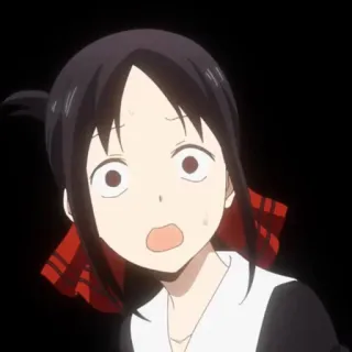 😰 Kaguya Shinomiya Kaguya-sama: Love Is War Аниме, Реакция, Кагуя, Синомия, В шоке, Выражение, Кагуя-сама telegram sticker