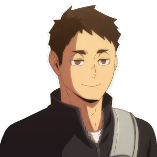 🙂 Daichi Sawamura Haikyuu Аниме, Haikyuu, Даичи, Савамура, Капитан telegram sticker