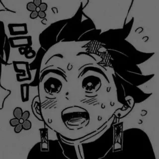 🌸 Tanjiro Kamado Demon Slayer Anime, Manga, Demon Slayer, Tanjiro, Carino, Eccitato telegram sticker