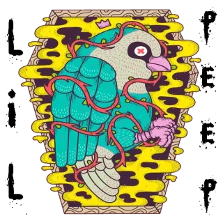 👻 새, 비둘기, 무기, 칼, 판타지, 폭력, 만화, 스티커 telegram sticker