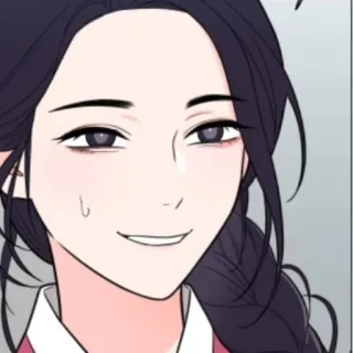 🙂 Anime, Femme, Dessin animé, Manga, Portrait, Femme, Fille whatsapp sticker