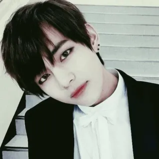 📎 V V, BTS, Kim Taehyung, K-Pop, Koreański Pop telegram sticker