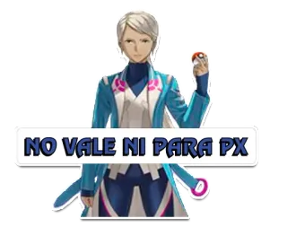 💙 NO VALE NI PARA PX pokemon, figur, team wagemut, gaming, sticker whatsapp sticker