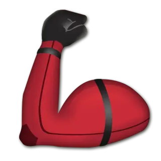 💪 arm, bicep, muscle, strength telegram sticker