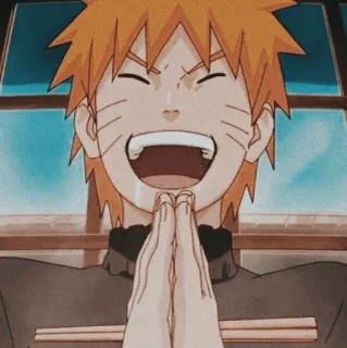 💛 Naruto Uzumaki Naruto аниме, манга, наруто, узумаки, персонаж, улыбается, веселый telegram sticker
