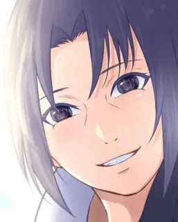 🎧 Anime, Manga, Portret, Uśmiech, Postać, Sztuka telegram sticker