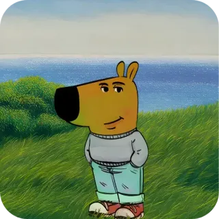 ❤ Arthur Read Arthur PBS, zwierzę, antropomorficzny, mrówkojad, kreskówka, dzieci telegram sticker