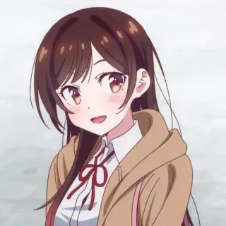 🍫 Chizuru Ichinose Rent-A-Girlfriend Anime, Chizuru, Rent-a-Girlfriend, Manga, Postać, Kreskówka whatsapp sticker