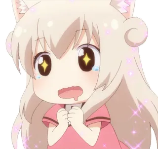 😍 Anime, Kawaii, Lucu, Chibi, Manga, Berkilau whatsapp sticker
