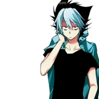 😎 Anime, Manga, Personage, Jongen, Illustratie telegram sticker