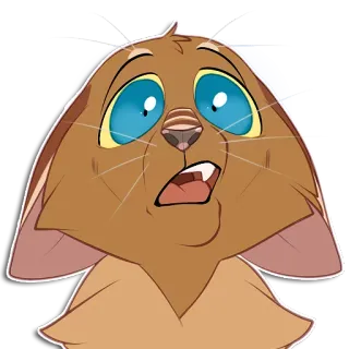 😱 gato, preocupado, expresión, animal, felino, sticker telegram sticker