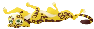 🐯 léopard, mignon, animal, dessin animé telegram sticker