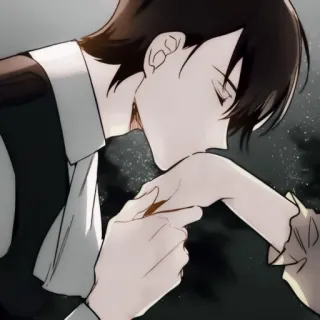 🕯 kissing hand, romance, affection, courtship, anime, love, greeting telegram sticker