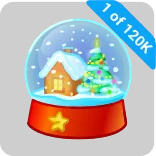 🎁 1 of 120K ลูกแก้วหิมะ, คริสต์มาส, วันหยุด, หิมะ, ต้นไม้, ฤดูหนาว, บ้าน telegram sticker