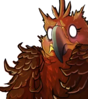 😱 coruja, pássaro, desenho animado, penas, olhos whatsapp sticker