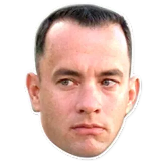 😑 Forrest Gump Forrest Gump, Tom Hanks, movie, character, actor telegram sticker